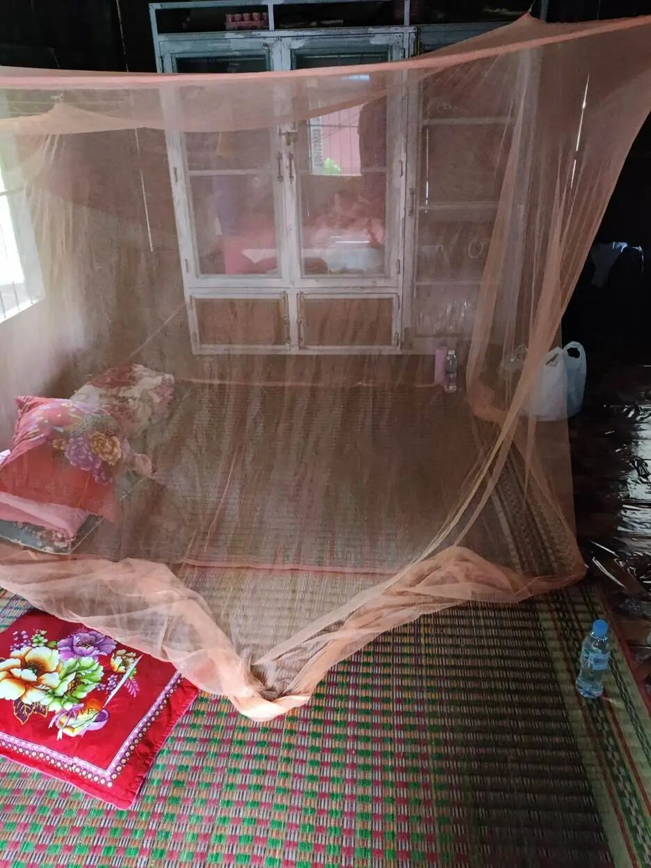 A mosquito net in a room

AI-generated content may be incorrect.